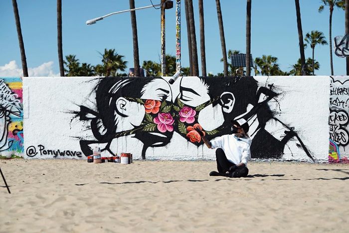 Beautiful piece by Ponywave in Los Angeles
